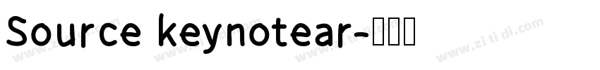 Source keynotear字体转换